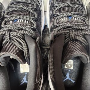 Jordan Retro 11 SPACE JAM low Men's Black and Blue Athletic Shoes